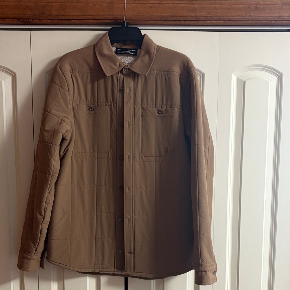 Under Armour Men's Brown Lightweight Shirt Jacket